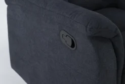 Suzy II Blue Wallaway Recliner -Furniture Store 259759 blue fabric wallaway detail 44