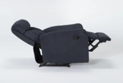 Suzy II Blue Wallaway Recliner -Furniture Store 259759 blue fabric wallaway side 20