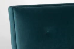 Holden IV 51" Velvet Settee 13 Holden IV 51" Velvet Settee -Furniture Store 260504 blue fabric settee detail 44