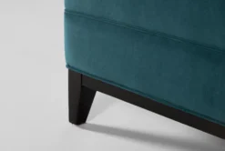 Holden IV 51" Velvet Settee 14 Holden IV 51" Velvet Settee -Furniture Store 260504 blue fabric settee detail 45