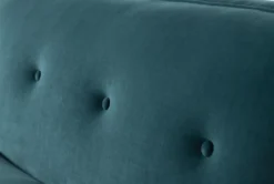 Holden IV 51" Velvet Settee 15 Holden IV 51" Velvet Settee -Furniture Store 260504 blue fabric settee detail 46