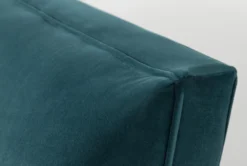 Holden IV 51" Velvet Settee 16 Holden IV 51" Velvet Settee -Furniture Store 260504 blue fabric settee detail 47