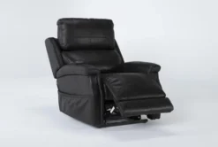 Thorpe Eclipse Power Lift Recliner With Power Headrest -Furniture Store 260880 black polyester lift recline 23