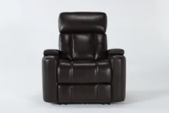 Eastwood Espresso Home Theater Power Wallaway Recliner With Power Headrest & USB