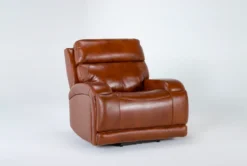 Victor Chestnut Power Zero Gravity Recliner With Power Headrest & Lumbar 17 Victor Chestnut Power Zero Gravity Recliner With Power Headrest & Lumbar -Furniture Store 261004 brown leather recliner v2 side 02