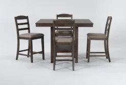 Ashbury 48" Square Counter With Stool Set For 4