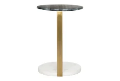 Gold + Silver C Table -Furniture Store 261934 black marble accent table detail 62