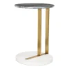 Gold + Silver C Table -Furniture Store 261934 black marble accent table signature 04