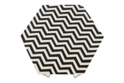 Black + White Pattern Accent Table -Furniture Store 261949 black stone accent table detail 63