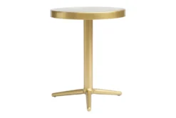 Gold Round Accent Table -Furniture Store 261951 gold metal accent table detail 45
