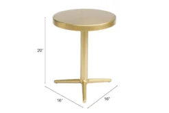 Gold Round Accent Table -Furniture Store 261951 gold metal accent table detail 63