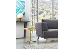 Gold Round Accent Table -Furniture Store 261951 gold metal accent table room 71