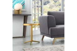 Gold Round Accent Table -Furniture Store 261951 gold metal accent table room 85