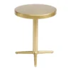 Gold Round Accent Table