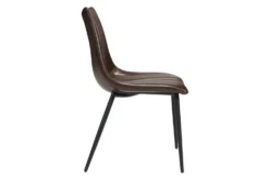 Reva Brown Dining Side Chair -Furniture Store 262476 brown polyurethane dining chair detail 49