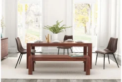 Reva Brown Dining Side Chair -Furniture Store 262476 brown polyurethane dining chair room 86