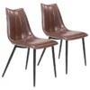 Reva Brown Dining Side Chair -Furniture Store 262476 brown polyurethane dining chair signature 05