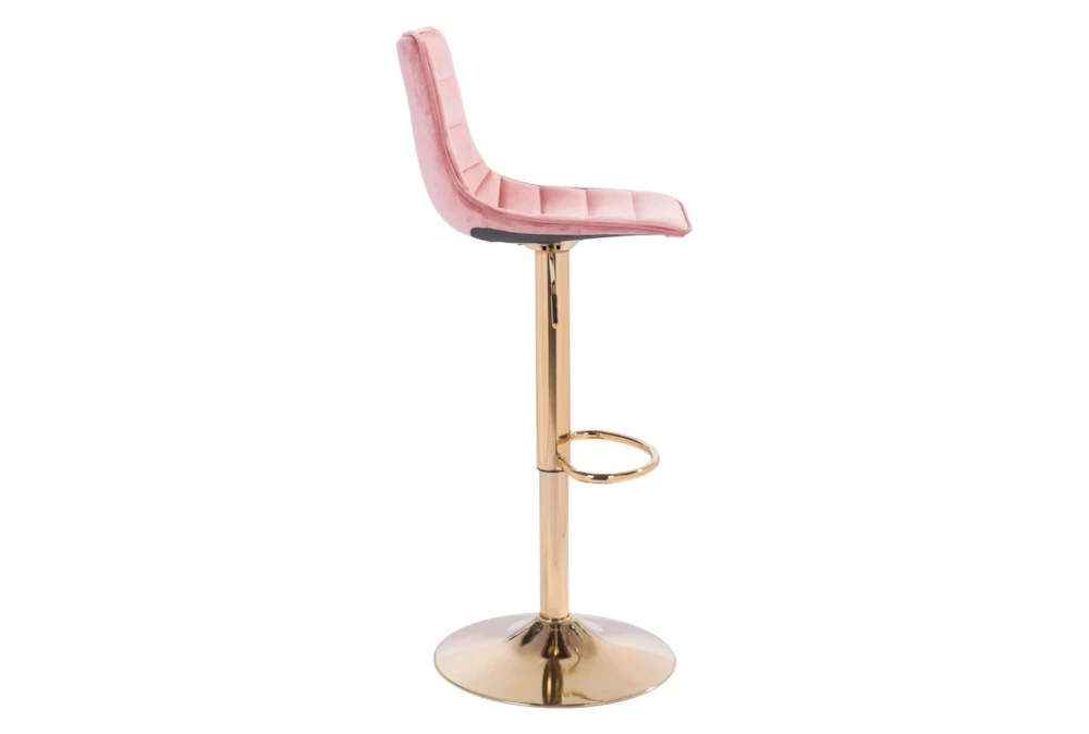 Ward Pink Adjustable Swivel Bar Stool 5 Ward Pink Adjustable Swivel Bar Stool - Image 3