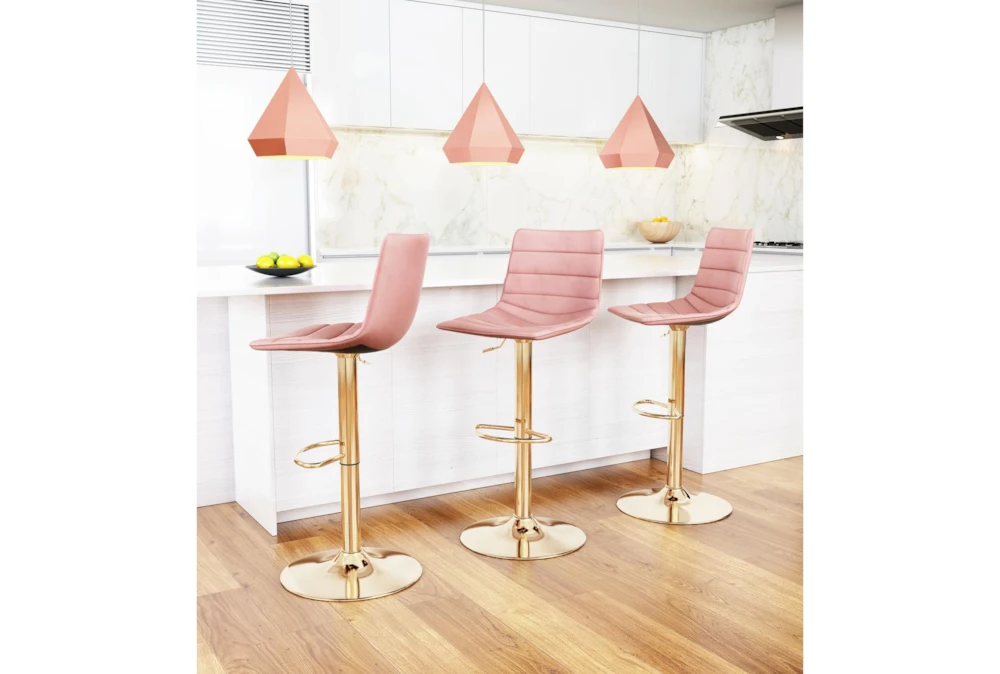Ward Pink Adjustable Swivel Bar Stool 12 Ward Pink Adjustable Swivel Bar Stool - Image 10