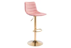 Ward Pink Adjustable Swivel Bar Stool