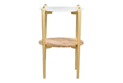 Pico End Table -Furniture Store 262519 white marble end table detail 53