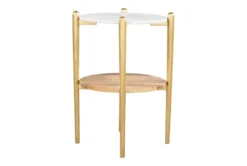 Pico End Table -Furniture Store 262519 white marble end table detail 55