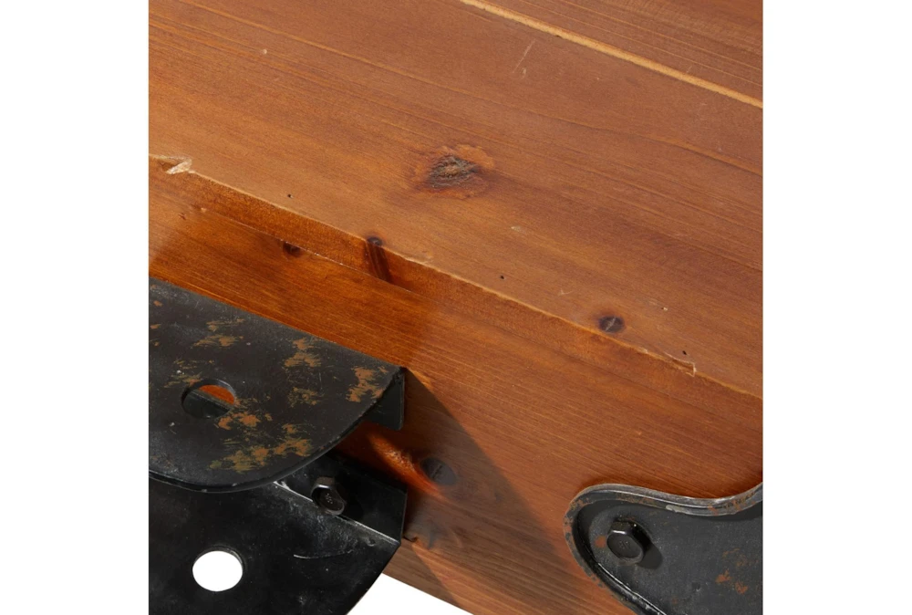 Industrial Coffee Table With Wheels 7 Industrial Coffee Table With Wheels - Image 5