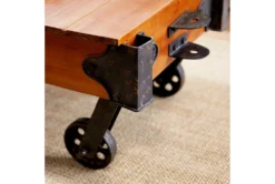 Industrial Coffee Table With Wheels 14 Industrial Coffee Table With Wheels -Furniture Store 262769 wood detail 45
