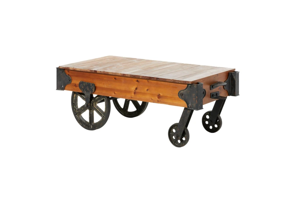 Industrial Coffee Table With Wheels 3 Industrial Coffee Table With Wheels