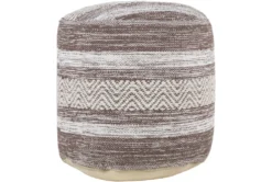 Pouf-Camel Beige Stripe -Furniture Store 262859 fiber detail 45