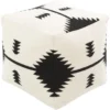 Pouf-Cream Black Aztec 2 Pouf-Cream Black Aztec -Furniture Store 262907 fiber signature 01