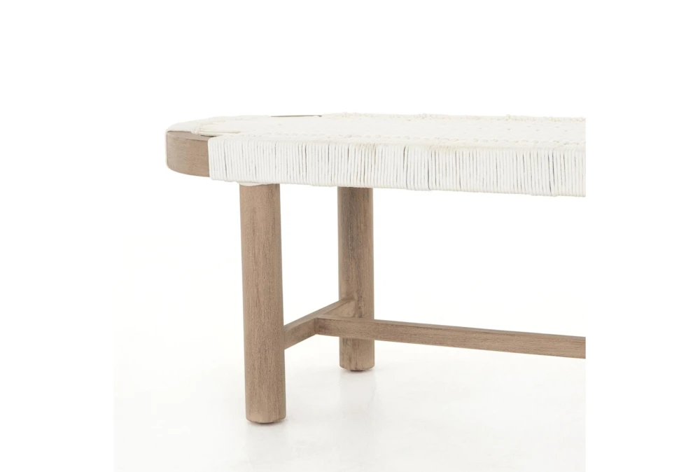 Summer Outdoor Bench-Washed Brown 5 Summer Outdoor Bench-Washed Brown - Image 3