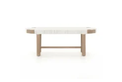 Summer Outdoor Bench-Washed Brown 11 Summer Outdoor Bench-Washed Brown -Furniture Store 263139 brown wood bench front 02