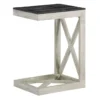 White Wash X Frame C Table -Furniture Store 264244 white wood accent table signature 01 1