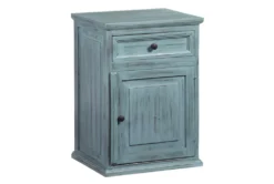 Teal Chairside Table