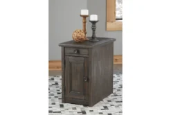 Wynd Rustic Brown Chairside End Table -Furniture Store 266221 brown wood end table room 90