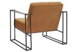 Orange Mid Century Accent Chair -Furniture Store 266232 orange fabric accent chair back 85