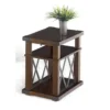 Landmark Chairside Table -Furniture Store 267211 brown veneer end table signature 01