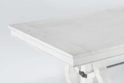 Martin 94-112" Extension Dining With Bench, 4 Wood Back Chair + 2 Upholstered Chair Set For 8 -Furniture Store 267455 wood detail 47