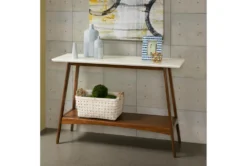 Blaire 48" Console Table 14 Blaire 48" Console Table -Furniture Store 267472 white wood sofa table room 85