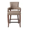 Lincoln Brown 26" Counter Stool 2 Lincoln Brown 26" Counter Stool -Furniture Store 267567 brown fabric bar stool front 02