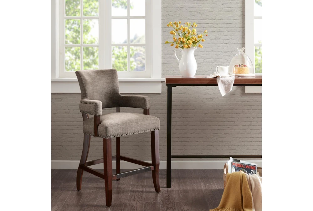 Lincoln Brown 26" Counter Stool 6 Lincoln Brown 26" Counter Stool - Image 4