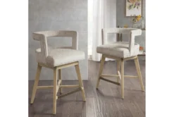 Adrian 25" Swivel Counter Stool -Furniture Store 267583 natural polyester bar stool room 85