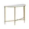 Lilly 43" Demilune Console Table -Furniture Store 267617 white metal sofa table signature 01
