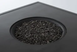 Capri 72" Outdoor Firepit Bar Table With Two Bar Tables -Furniture Store 267631 grey wicker bistropub table detail 45