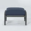Martinique Navy Outdoor Ottoman -Furniture Store 267642 blue fabric ottoman signature 01