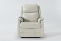 Palma Pearl Leather Power Wallaway Recliner With Heat, Massage, Power Headrest & Lumbar