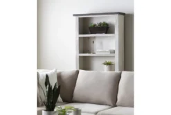 Dixon White 74" Bookcase -Furniture Store 267820 white wood bookcase room 47