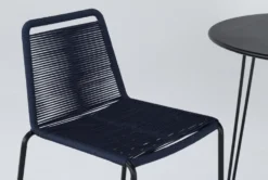 Caspian Outdoor Bar With Navy Barstools Set For 2 -Furniture Store 267844 black metal bistropub table detail 44