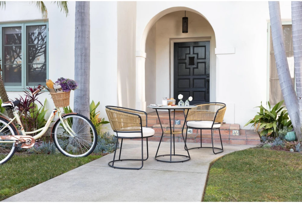 Boho 28" Outdoor Bistro Dining Set For 2 - Image 10